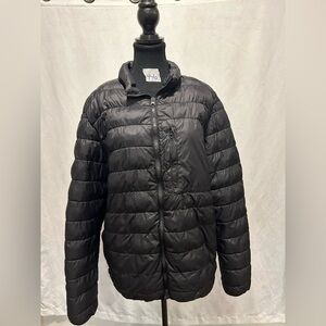 Zara Men's Charcoal Puffer Jacket